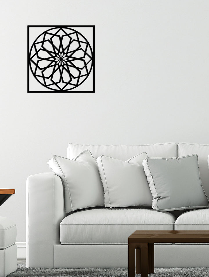 Mimari Tekstüre Boya Geometrik Botanik Metal Tablo Dokusu