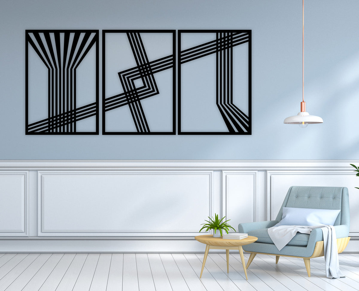 Mimari Tekstüre Boya Geometrik Çizgili Pano Yüzey Dokusu