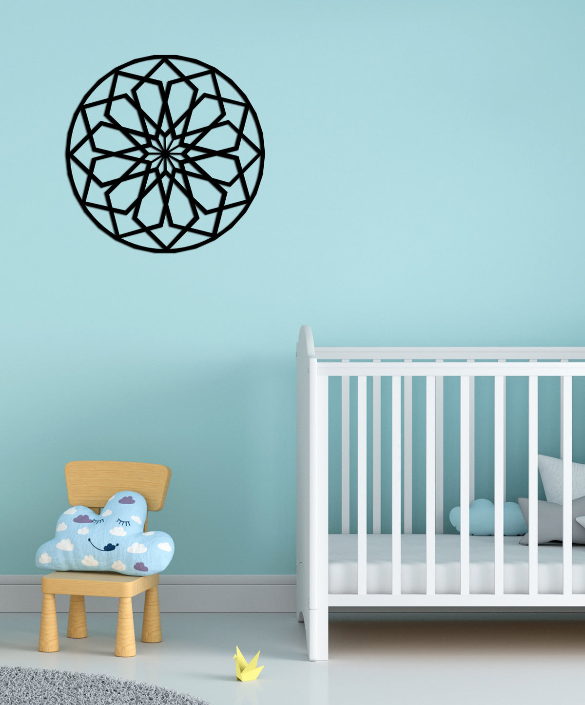 Mimari Tekstüre Boya Geometrik Lotus Metal Tablo Yüzey Dokusu