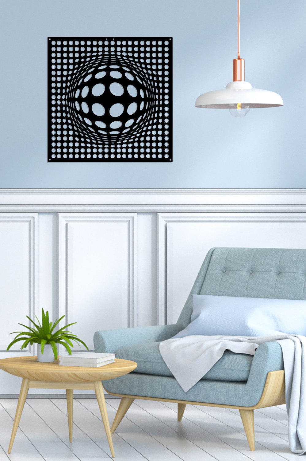 Mimari Tekstüre Boya Halka Formlu Metal Tablo Yüzey Dokusu