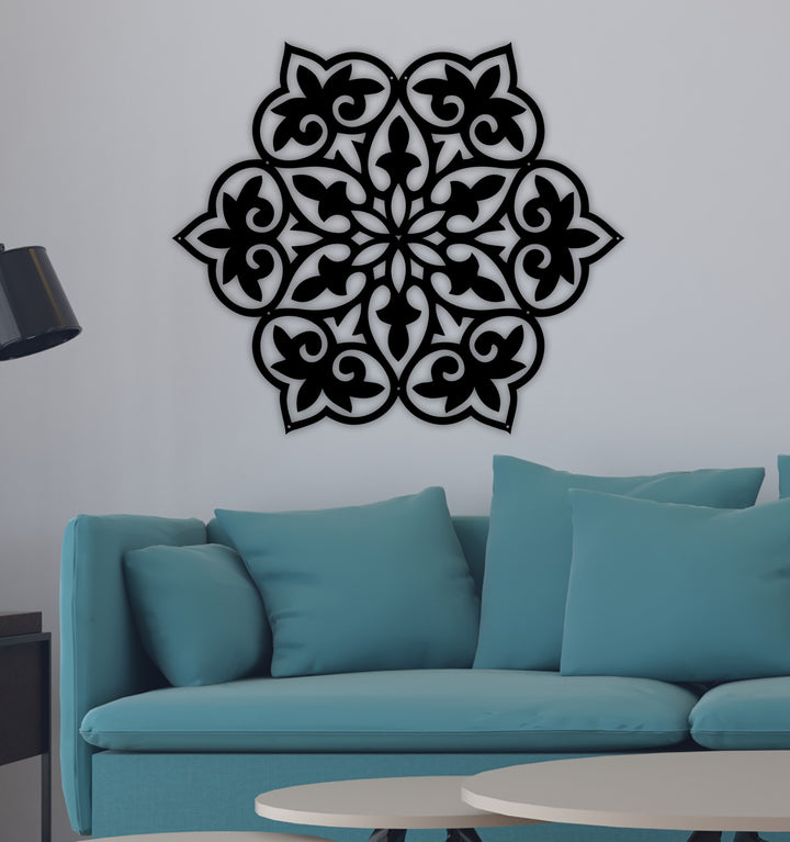 Mimari Tekstüre Boya Mandala Metal Tablo Yüzey Dokusu