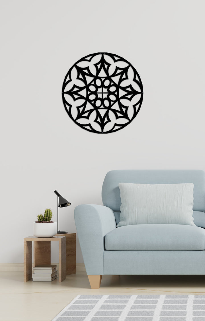 Mimari Tekstüre Boya Mızrak Ucu Mandala Metal Yüzey Dokusu