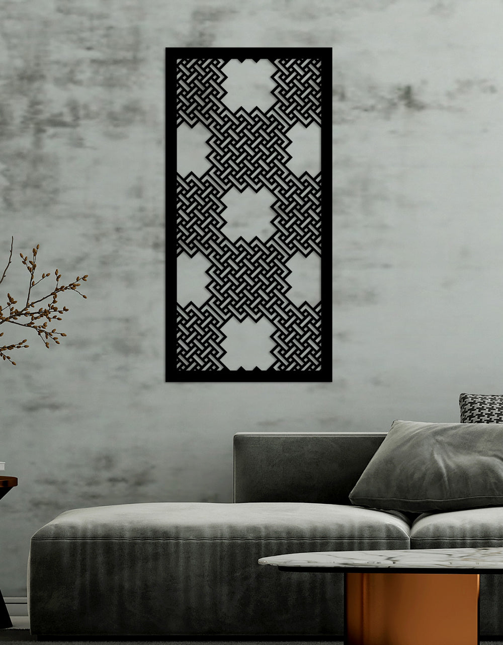 Mimari Tekstüre Boya Oryantal Metal Tablo Yüzey Dokusu