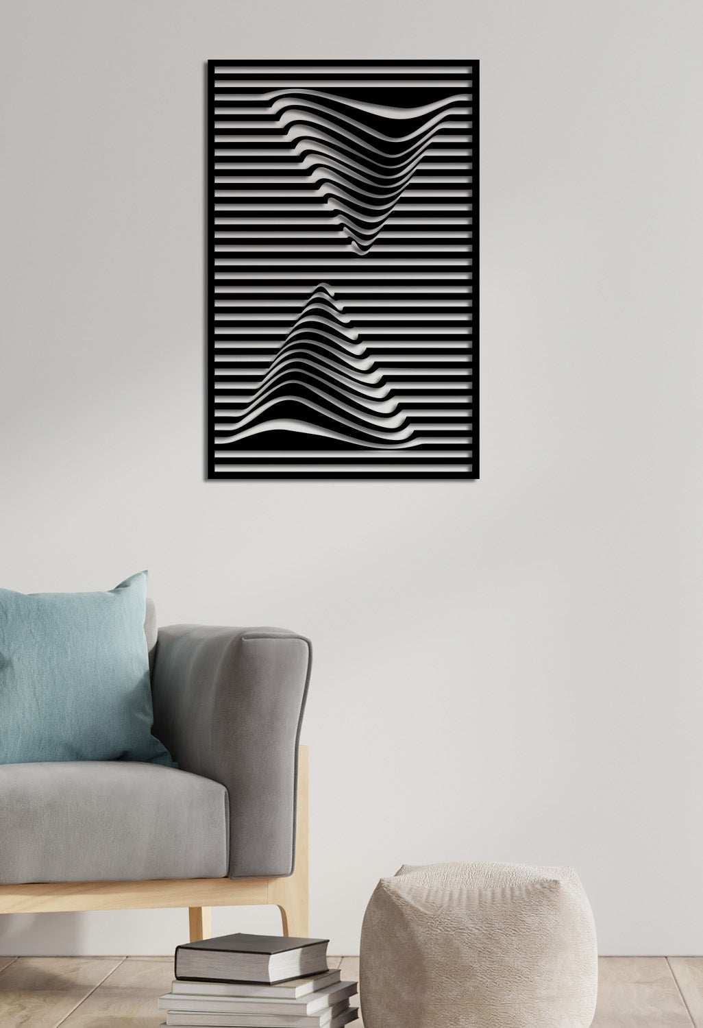 Mimari Tekstüre Boya Üçgen Metal Tablo Yüzey Dokusu