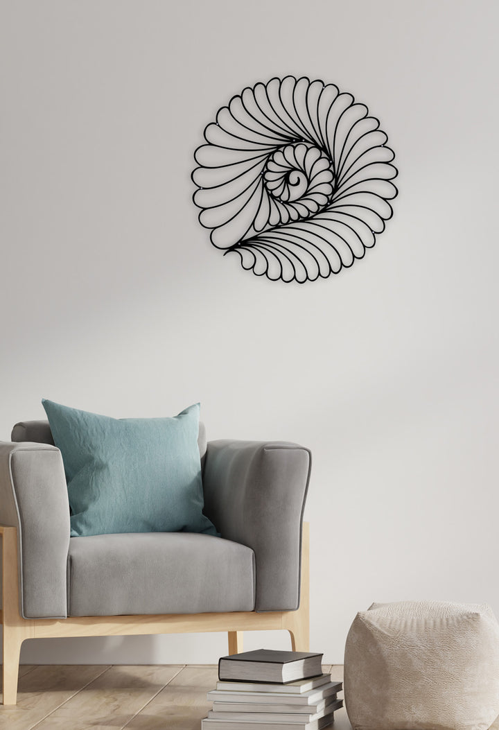 Mimari Tekstüre Boya Yelpaze Desenli Metal Tablo Yüzey Dokusu