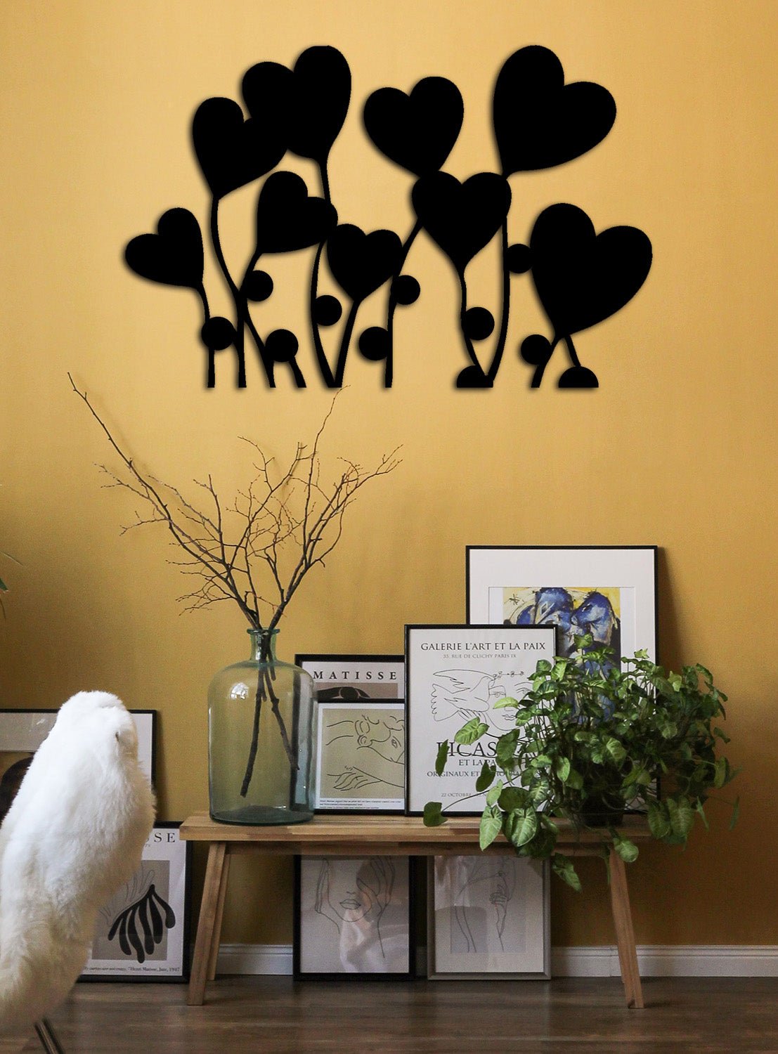 Mimari Tekstüre Siyah Boya Botanik Pano Yüzey Dokusu