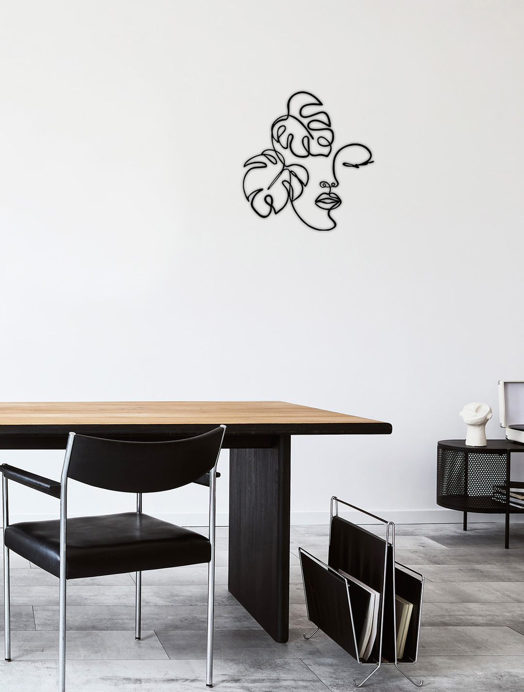 Mimarlar ve Tasarım Severler İçin Özel Tasarım Botanik Metal Tablo Hediyesi