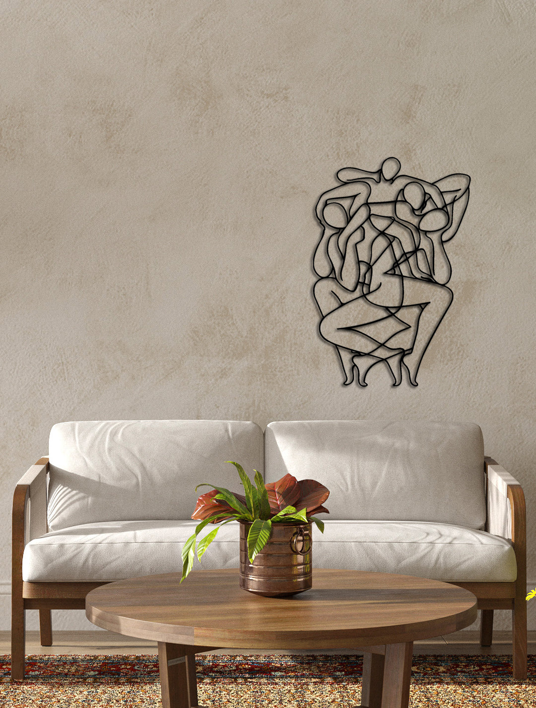 Minimalist Antre ve Hol Girişleri İçin Siyah Modern Metal Duvar Panosu