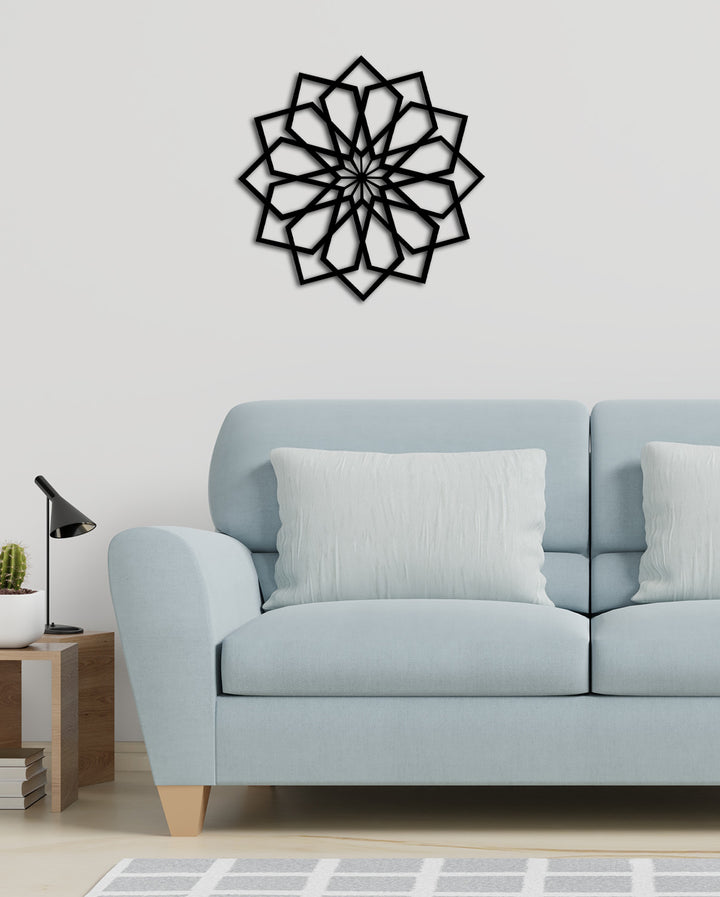 Minimalist Duvar Sanatı İçin Tekstüre Siyah Radyal Pano