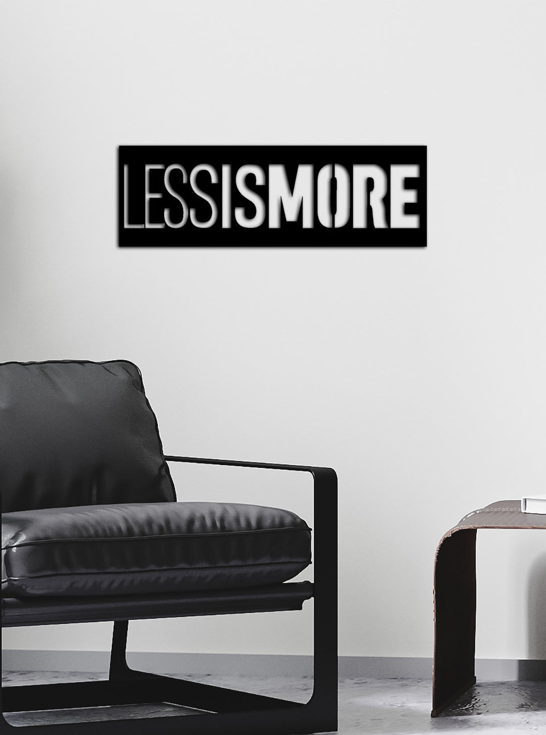 Minimalist Flow Less is More Sanatsal Modern Metal Duvar Panosu