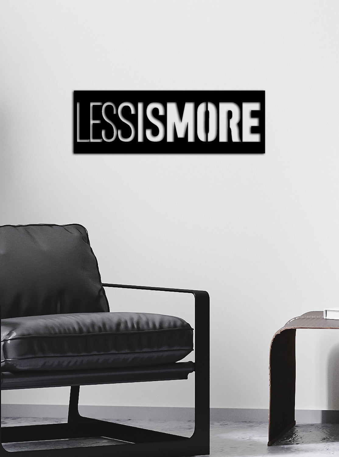 Minimalist Flow Less is More Sanatsal Modern Metal Duvar Panosu