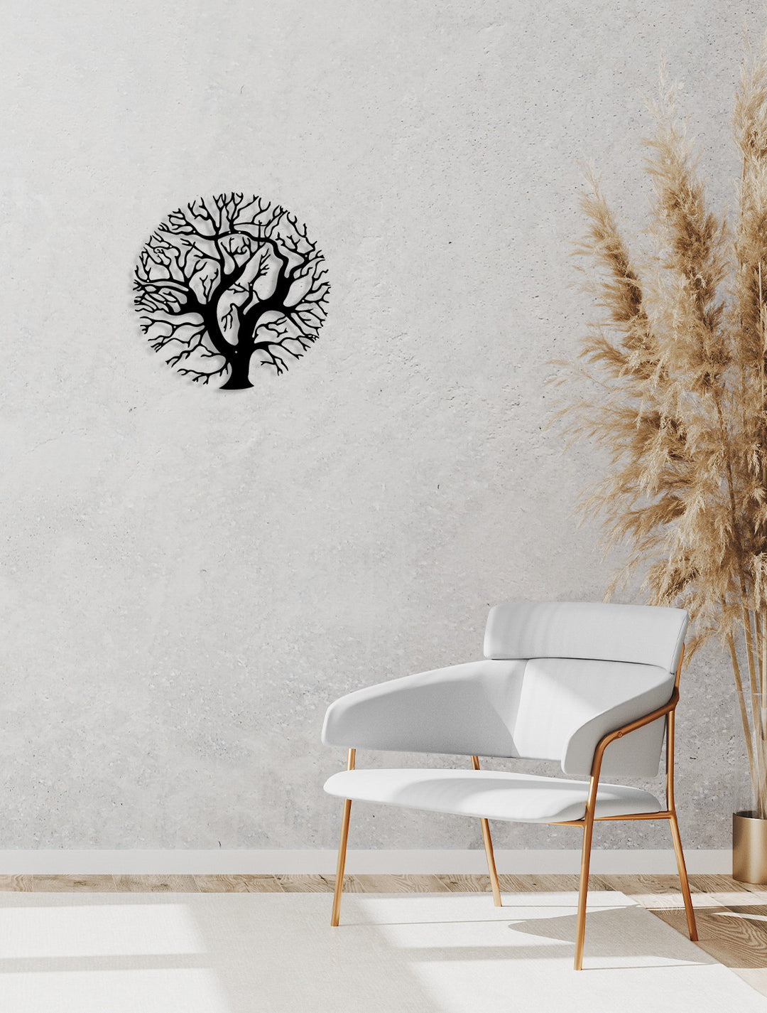 Prestijli Antre ve Hol Girişleri İçin Siyah Modern Ağaç Metal Duvar Dekoru