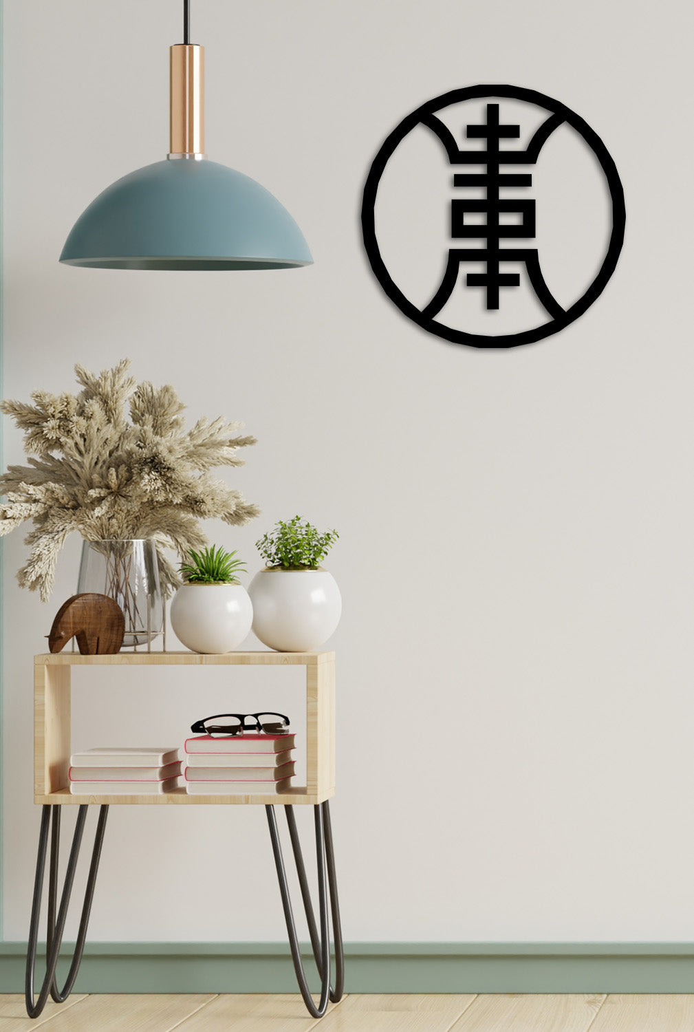 Modern Antre Dekorasyonu İçin Zen Felsefesi Metal Tablo