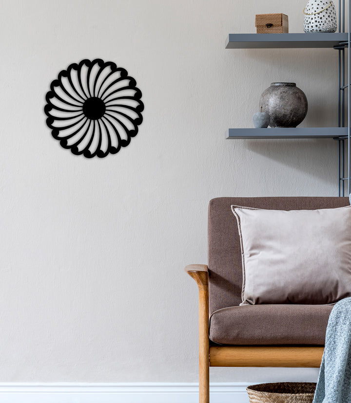 Modern Genç Odası Dekorasyonu İçin Papatya Metal Tablo