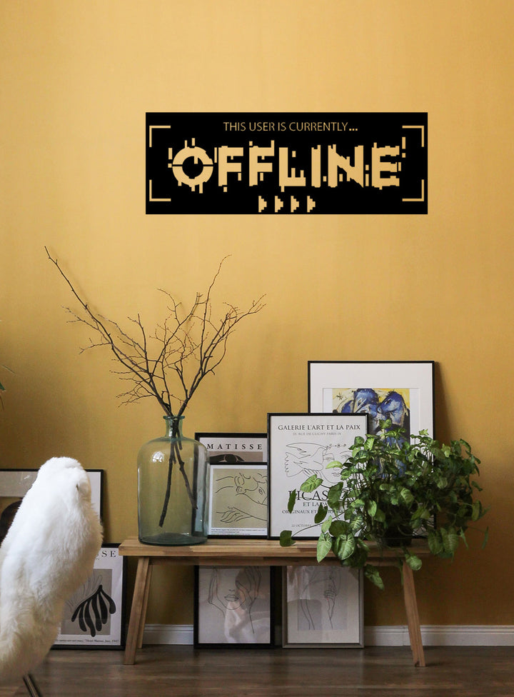 Modern Ofis Duvar Sanatı İçin Tipografik Metal Tablo - Artroya