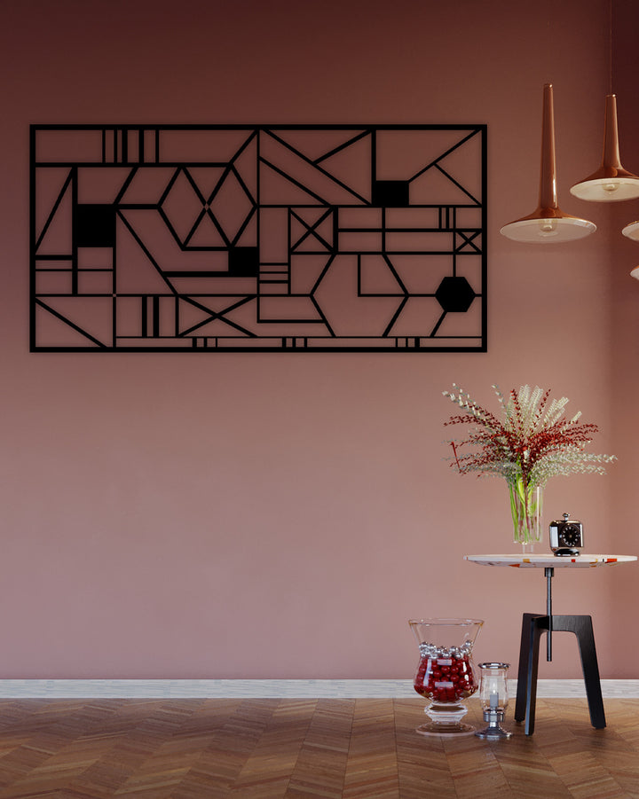 Modern Ofis Dekorasyonu İçin Entelektüel Metal Duvar Sanatı