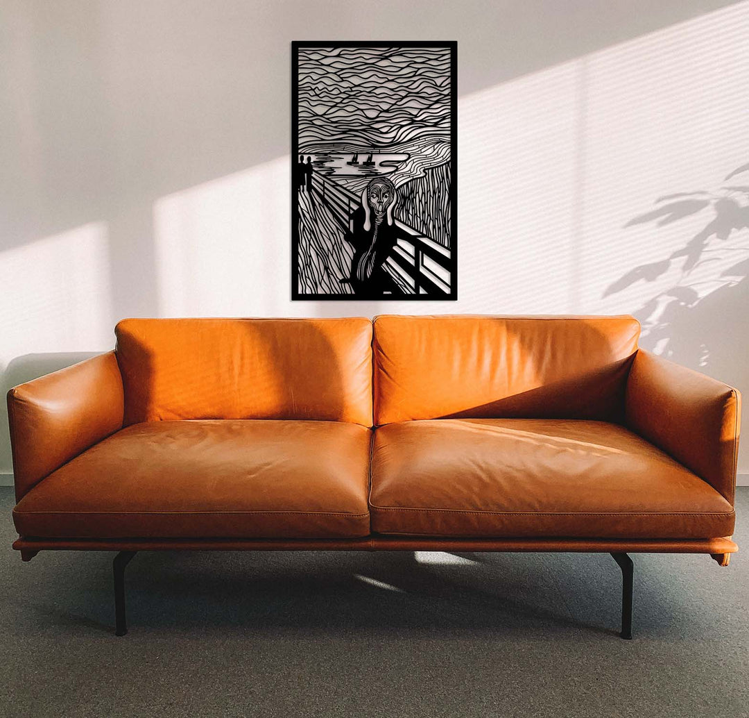 Çığlık Edvard Munch Modern Sanat Metal Duvar Tablosu - İkonik Ekspresyonizm Koleksiyonu - Artroya