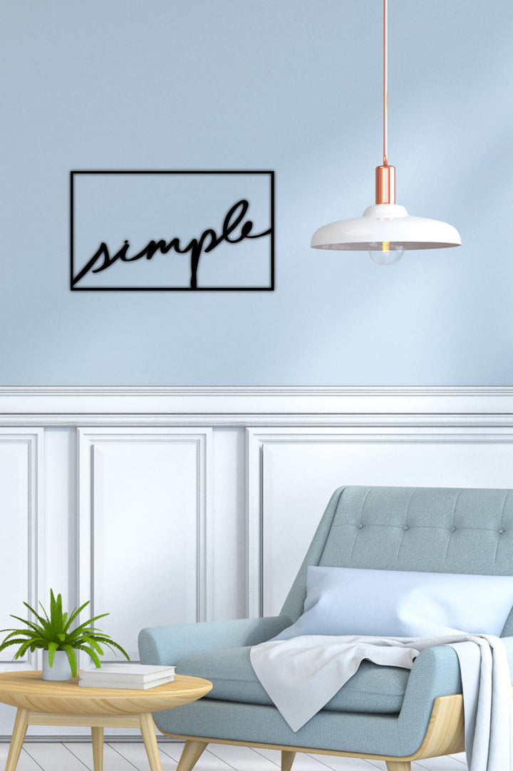 Modern Salon Duvar Sanatı İçin Simple Metal Pano