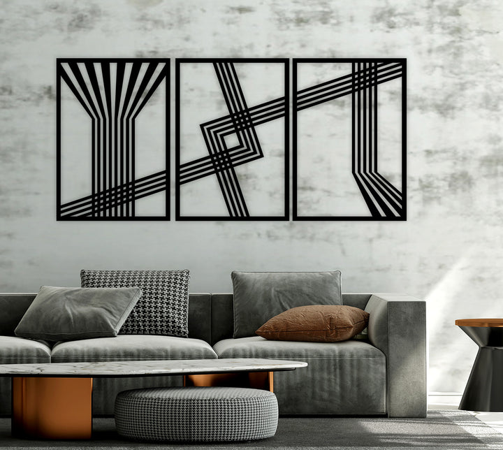 Modern Salon Dekorasyonu İçin Art Deco Metal Duvar Panosu