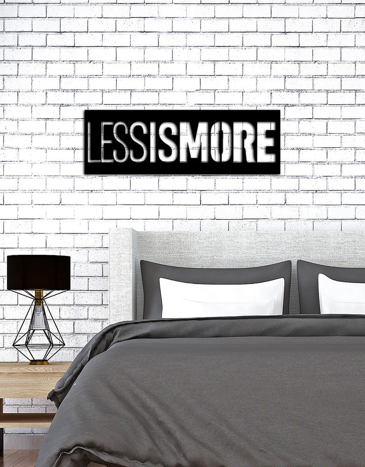 Modern Yatak Odası İçin Siyah Metal Less is More Duvar Dekoru