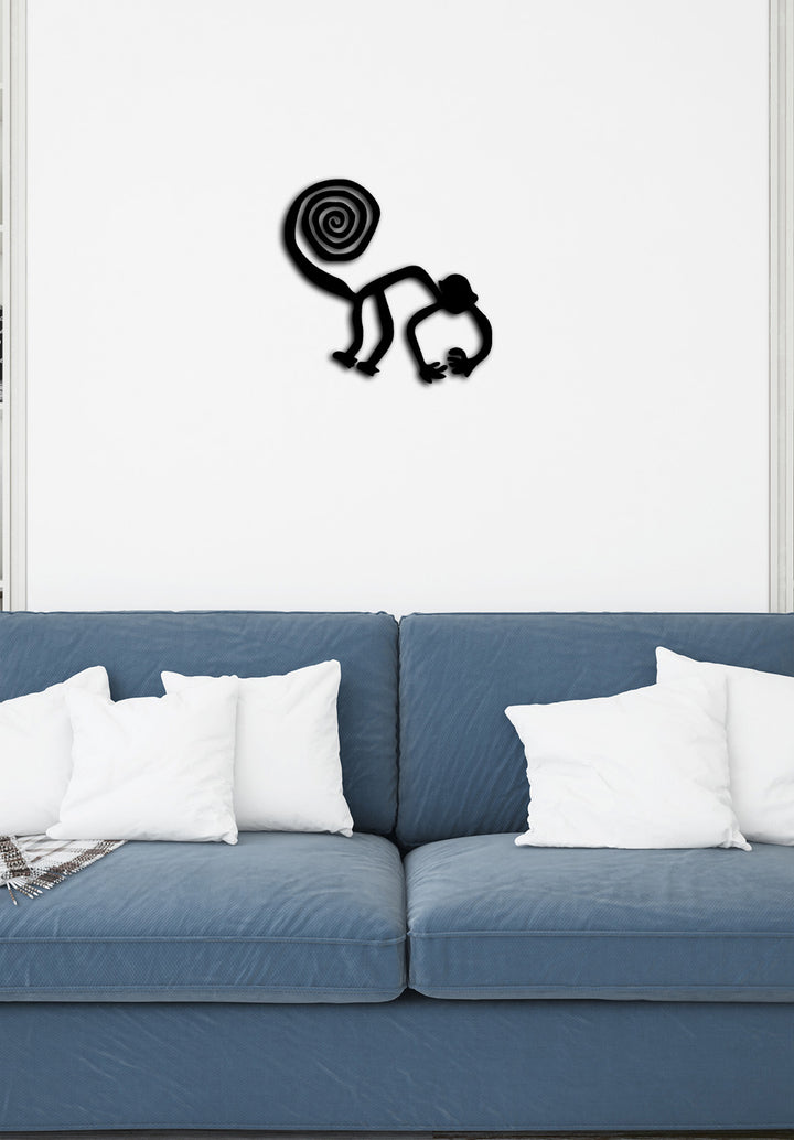 1.5mm DKP Çelik Üzerine Mühürlenmiş Spiral Kuyruk Formlu Lazer Kesim Detayı