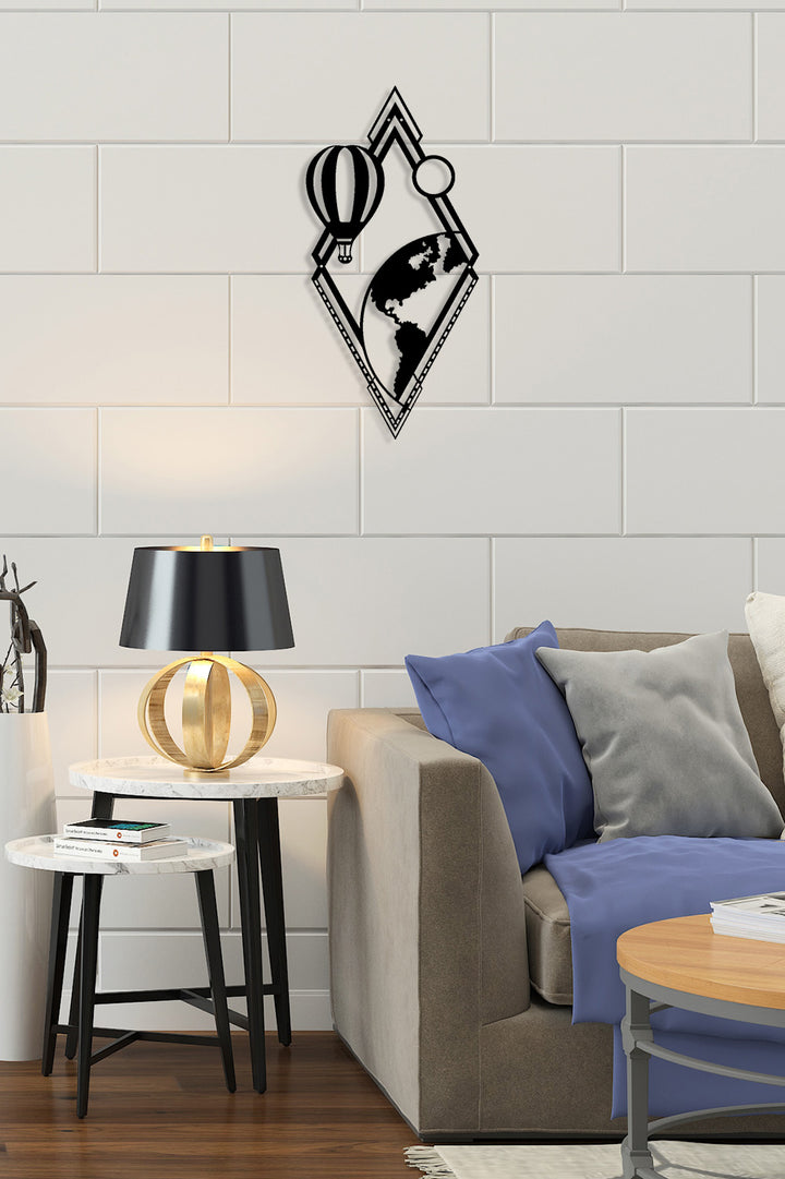 Gezginler ve Sanatseverler İçin Özel Tasarım Siyah Kapadokya Metal Tablo Hediyesi