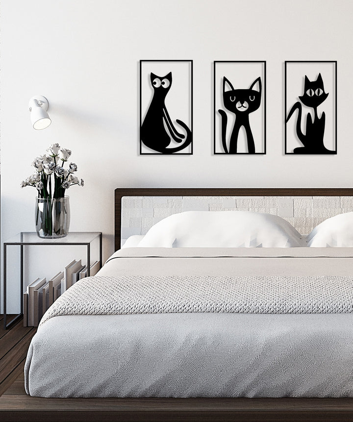 precision-laser-cut-cat-expression-silhouette-set