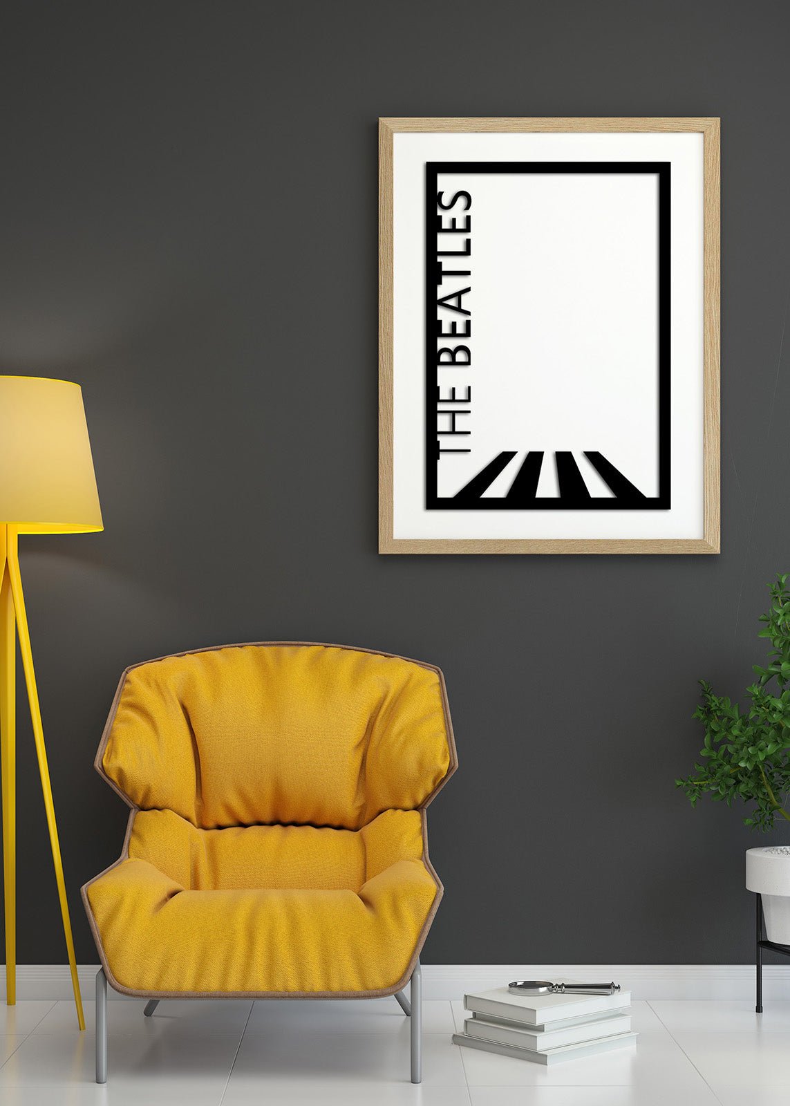 1.5 mm Çelik Üzerine THE BEATLES Tipografisi Hassas Lazer Kesim