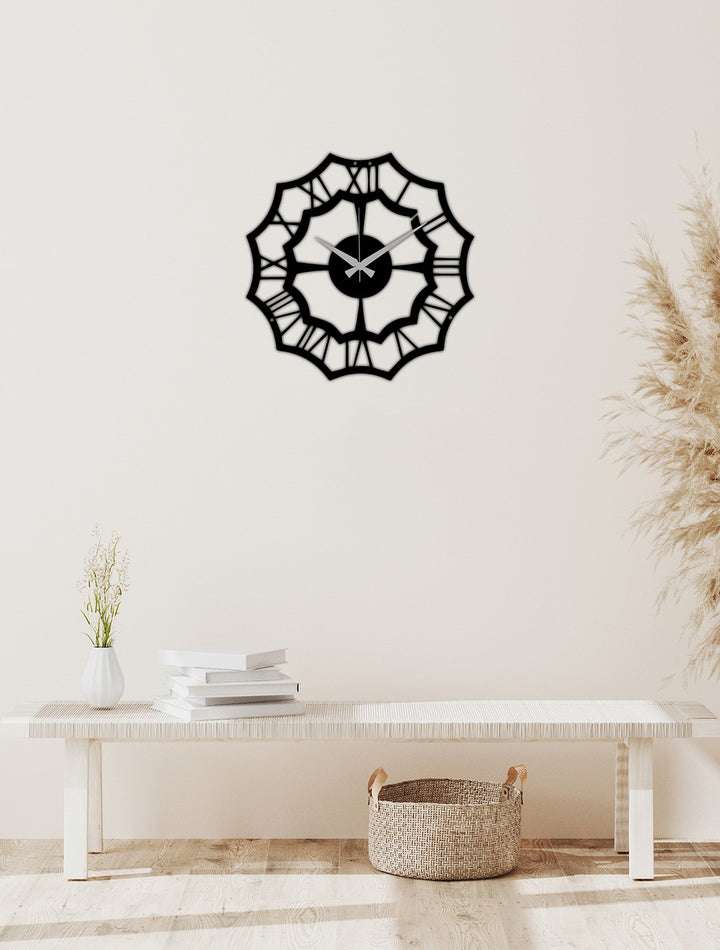 Prestijli Ofis Dekorasyonu İçin Mat Siyah Zenith Linear Tasarım Saat