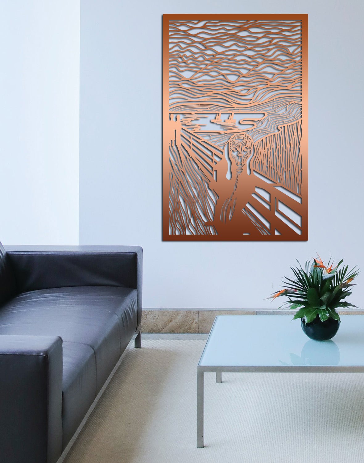 Çığlık Edvard Munch Modern Sanat Metal Duvar Tablosu - İkonik Ekspresyonizm Koleksiyonu - Artroya