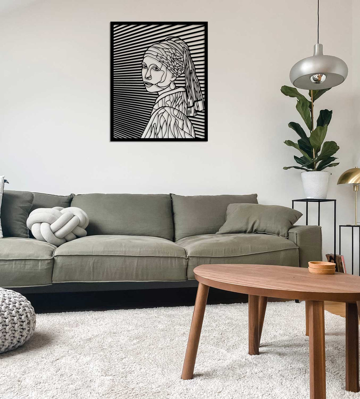 Zero VOC Sertifikalı Sağlıklı Boya ile Mühürlenmiş Entelektüel Metal Duvar Dekoru