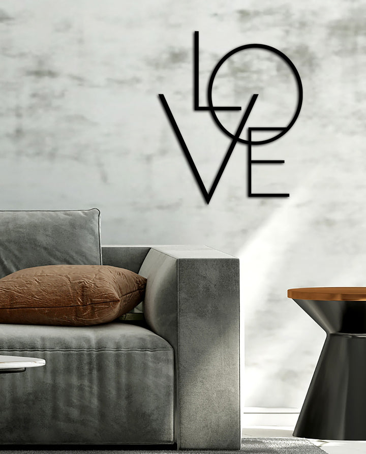 Quadrans LOVE Kademeli İstifli Modern Metal Duvar Panosu