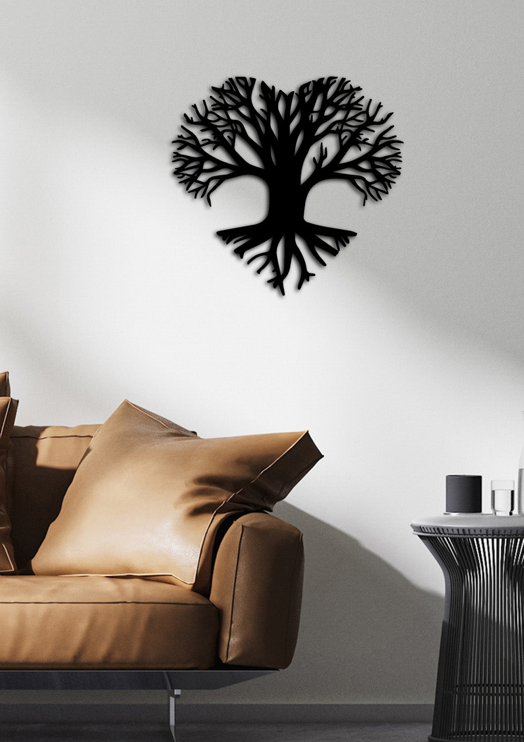 Salon Duvar Sanatı İçin Hayat Ağacı Metal Pano - Artroya