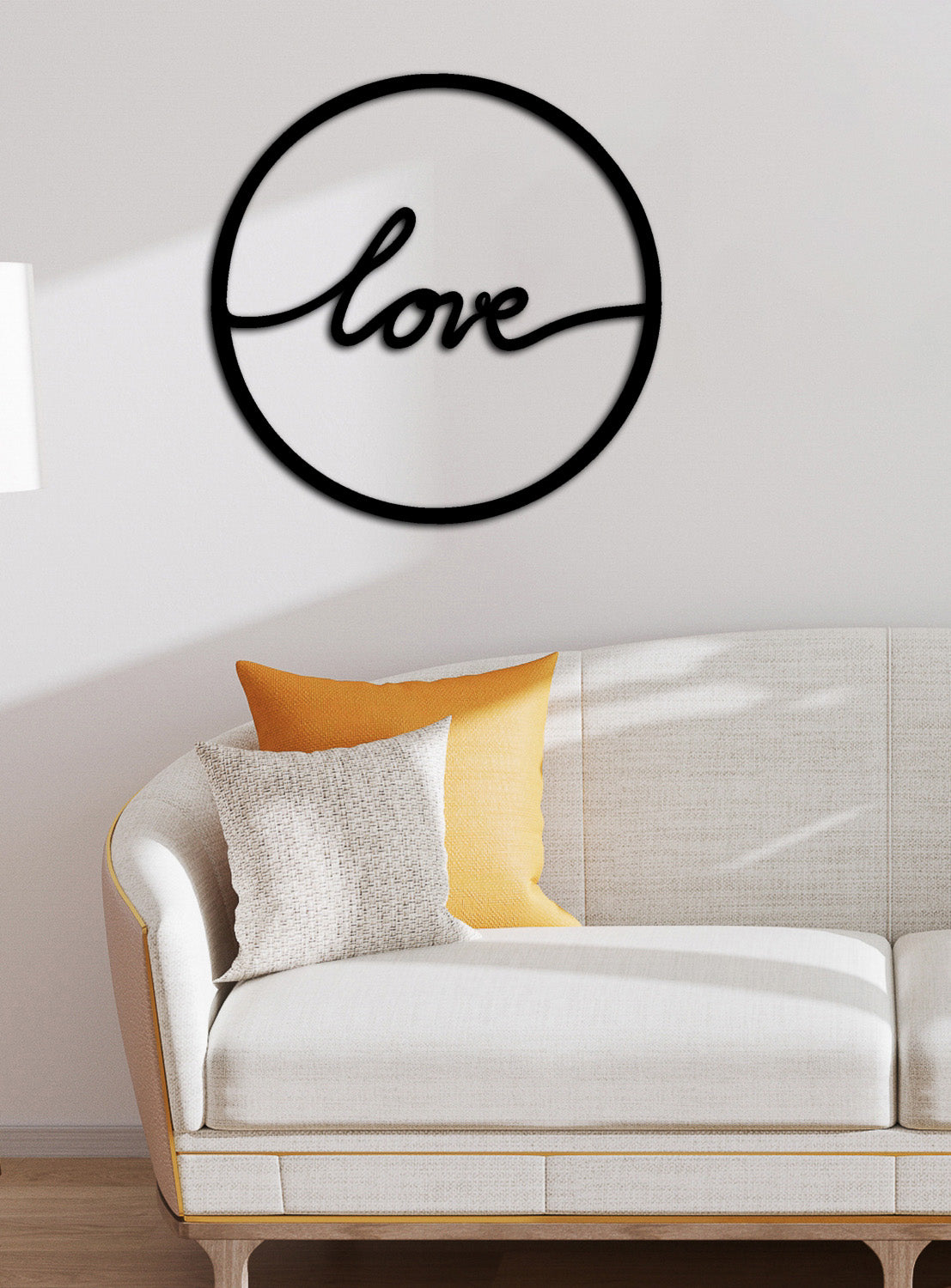 Salon Duvar Sanatı İçin Metal Çelenk Pano - Artroya