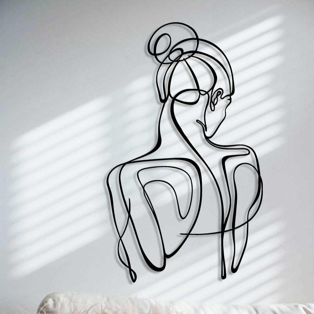 Sevdiklerinize bir dekor değil, bir ruh emanet edin: Artroya İçe Dönüş serisinden 1.5mm çelik tuval üzerine işlenen sanatsal metal duvar sanatı ev hediyesi.