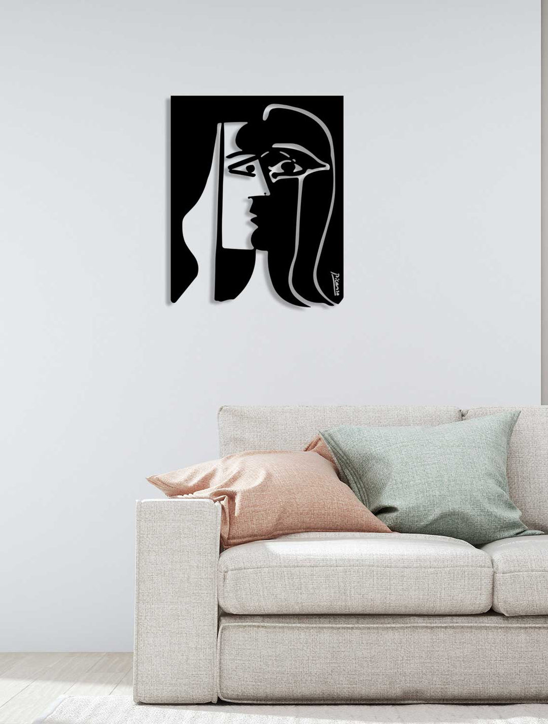 Zero VOC Sertifikalı Sağlıklı Boya ile Mühürlenmiş Entelektüel Picasso Duvar Dekoru