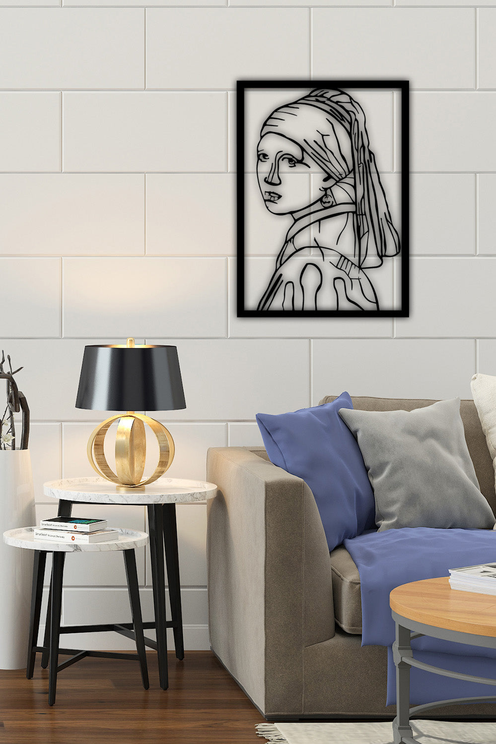 Sanatseverler ve Mimarlar İçin Özel Tasarım Mona Lisa Metal Tablo Hediyesi