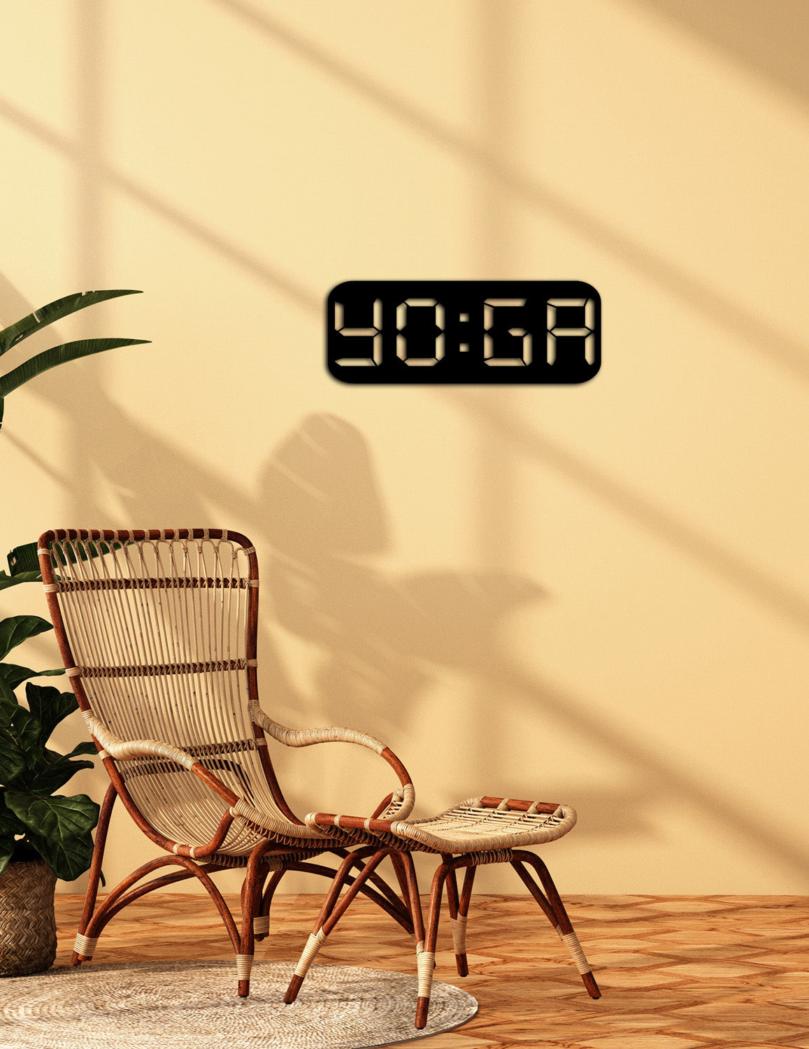 Serene Flow Yoga Time Modern Metal Duvar Panosu