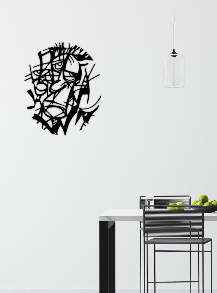 1.5mm Çelik Siyah Metal Tablo 2cm Derinlik ve Mat Doku Gölge Detayı