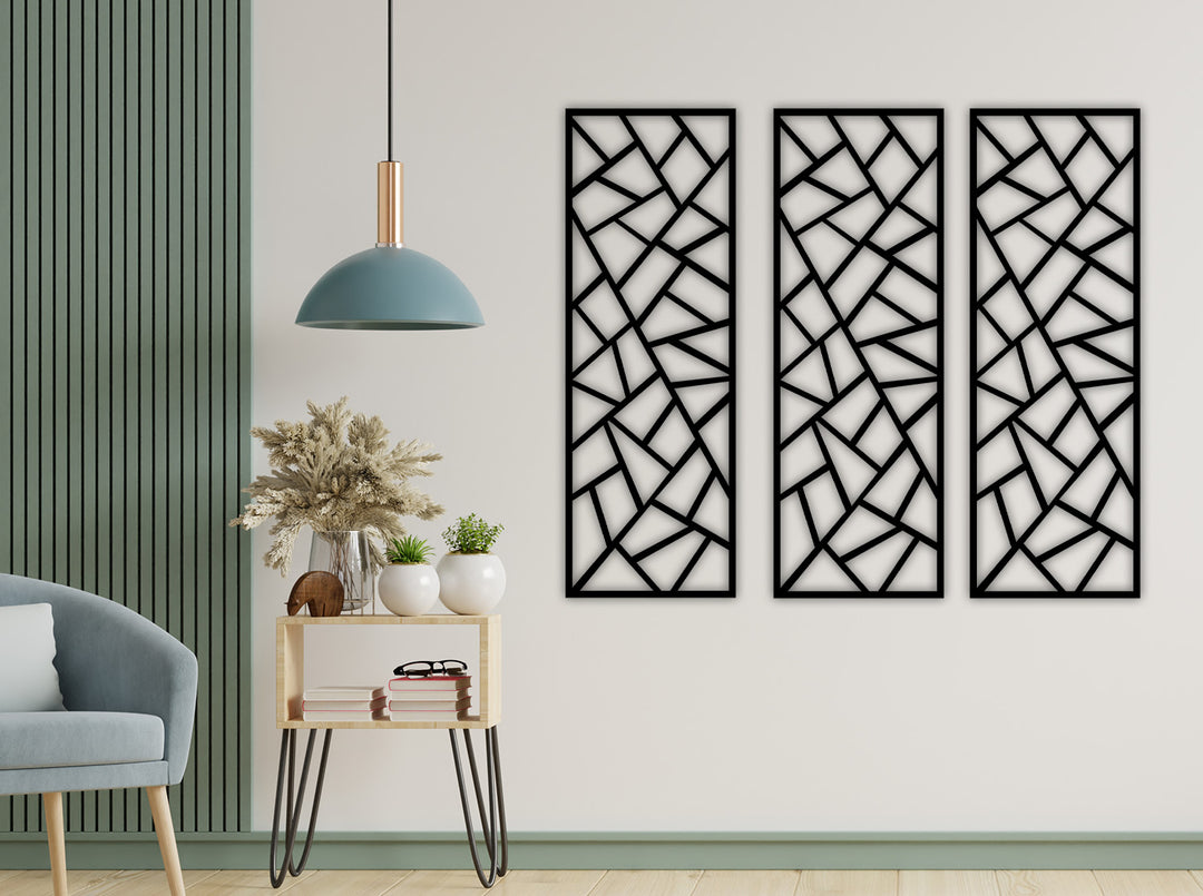 Solarium Art Deco Geometrik Modern Metal Duvar Panosu