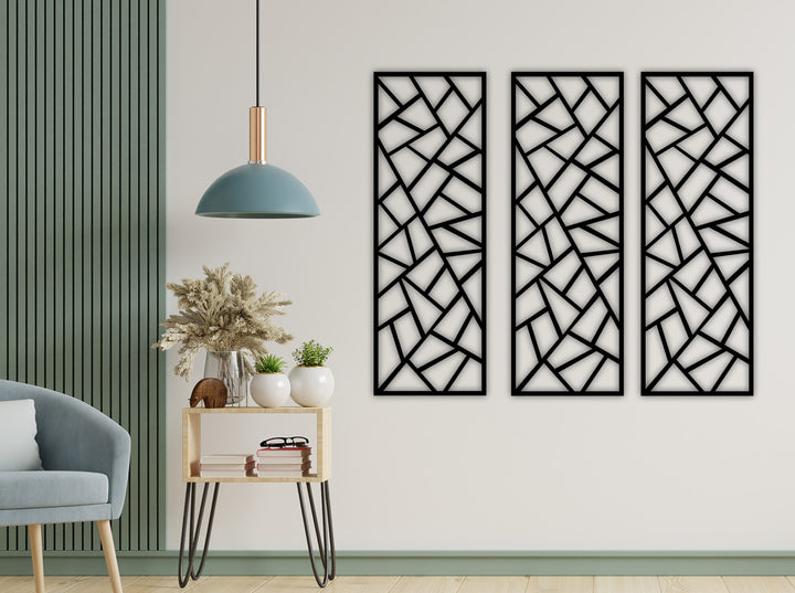 Solarium Art Deco Geometrik Modern Metal Duvar Panosu