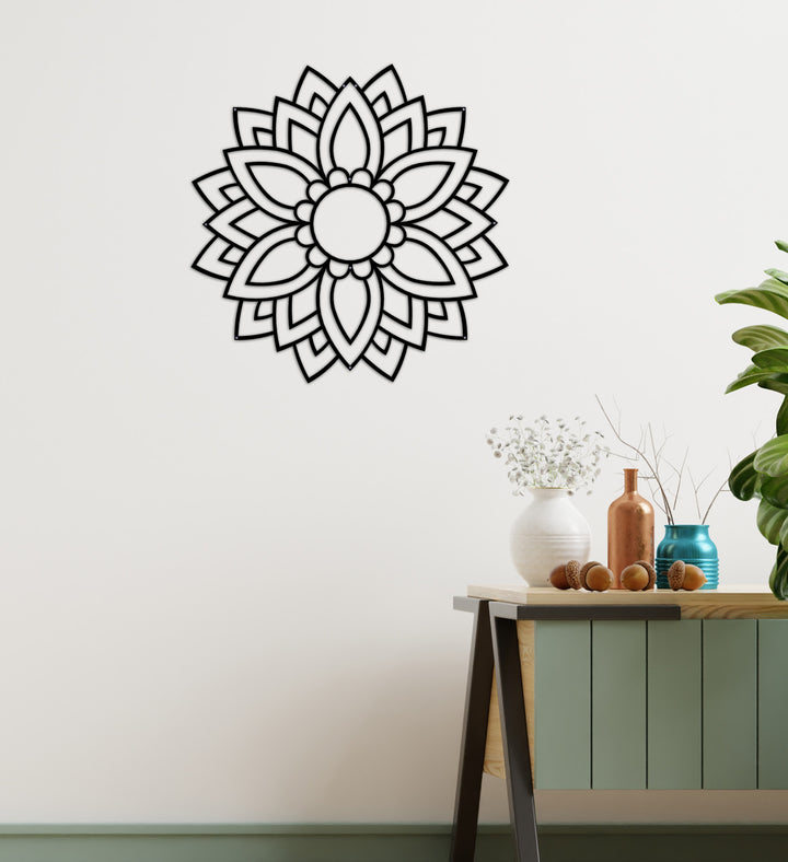 Solstice Art Deco Geometrik Yıldız Modern Metal Duvar Panosu