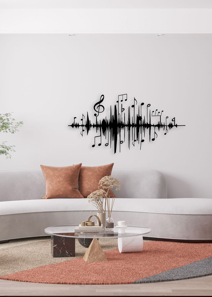 Ses Spektrumu Dalgası ve 2 cm Derinlik Paylı Doğal Gölge Efekti