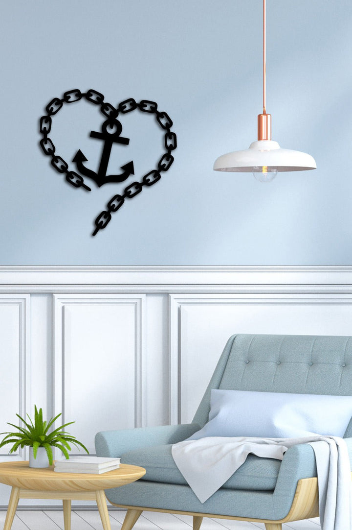 Steadfast Love Anchor Modern Metal Duvar Panosu