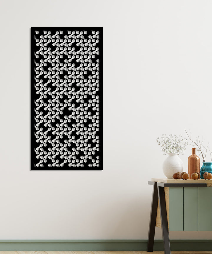 Terra Organik Kamuflaj Modern Metal Duvar Panosu - Tek Parça