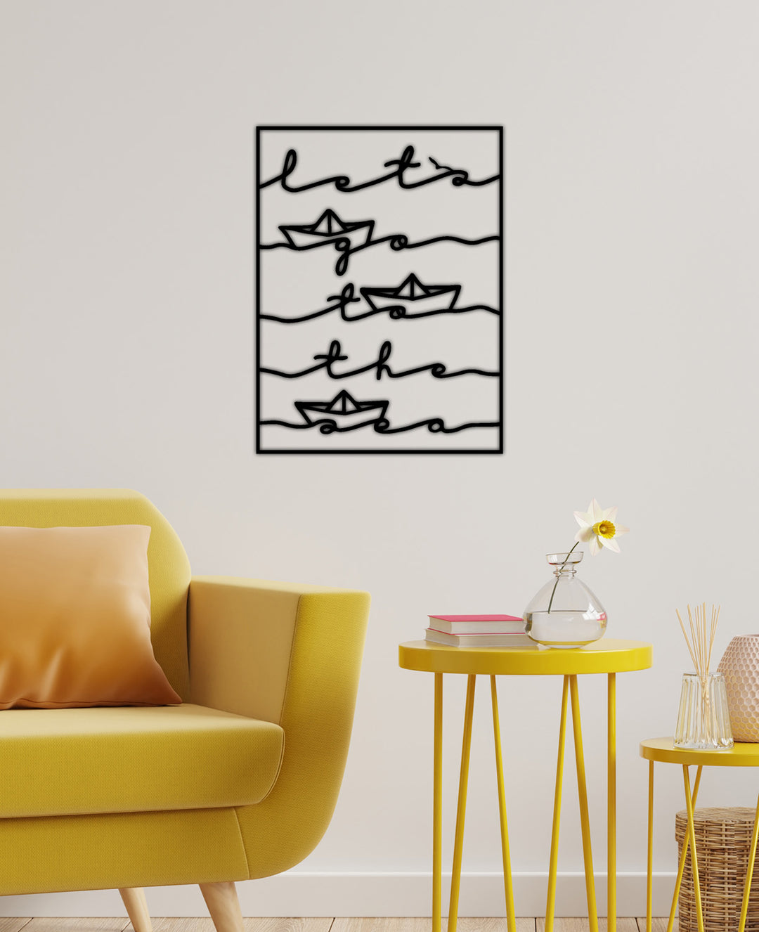 Thalassa Marine Let's Go To The Sea Modern Metal Pano