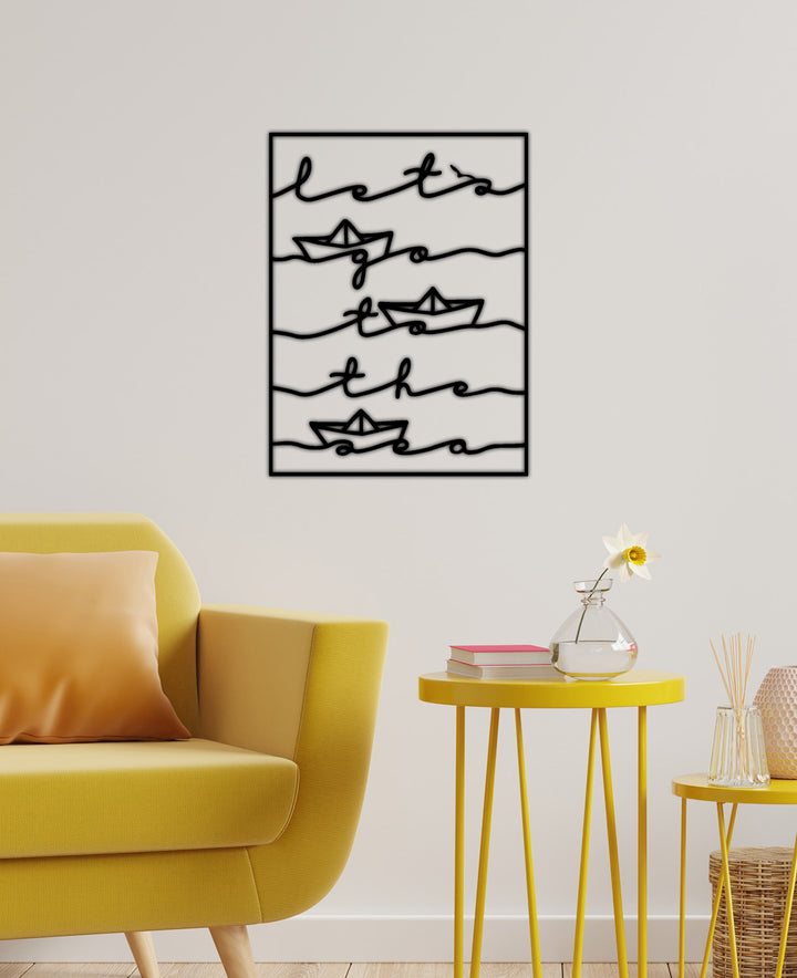 Thalassa Marine Let's Go To The Sea Modern Metal Pano