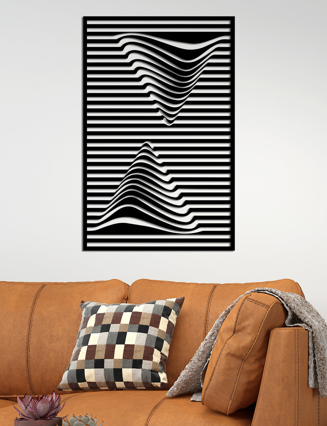 Triangula Parametrik Üçgen Modern Metal Duvar Panosu