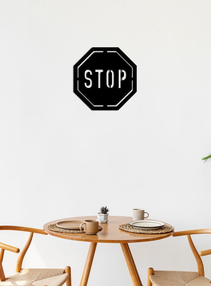 Veto Stop Modern İkonik Metal Duvar Panosu