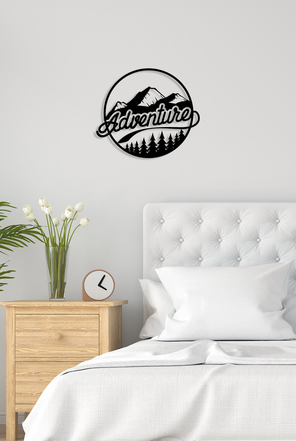 Zero VOC Sağlıklı Boya ile Mühürlenmiş Estetik Yatak Odası Doğa Sanatı